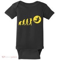 Witch Evolution Funny Halloween Baby Bodysuit thumb 0