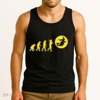 Witch Evolution Funny Halloween Tank Top thumb 3