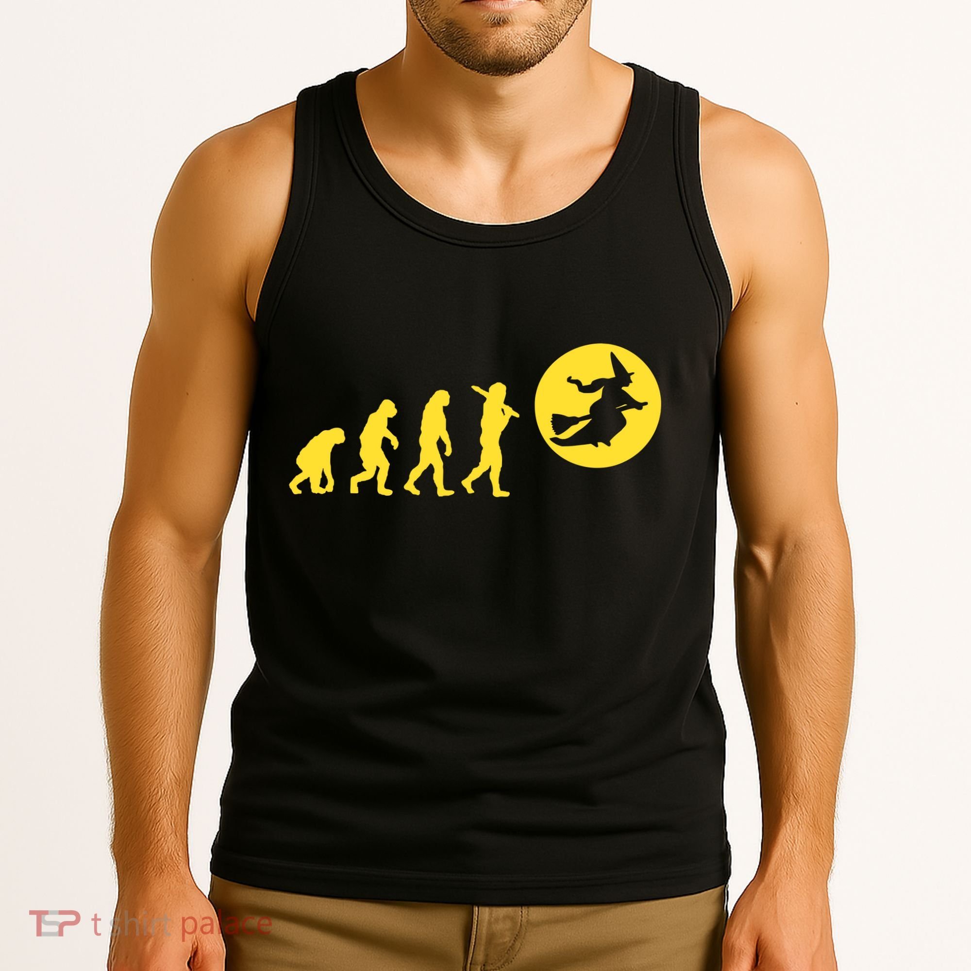Witch Evolution Funny Halloween Tank Top