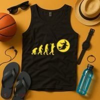 Witch Evolution Funny Halloween Tank Top thumb 4