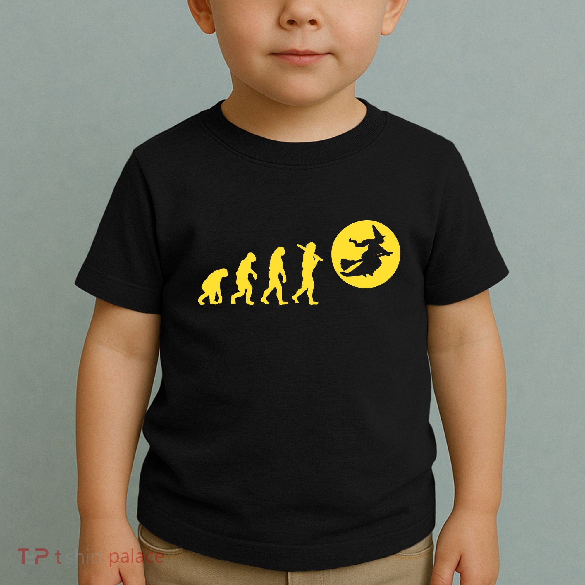 Witch Evolution Funny Halloween Toddler T-Shirt