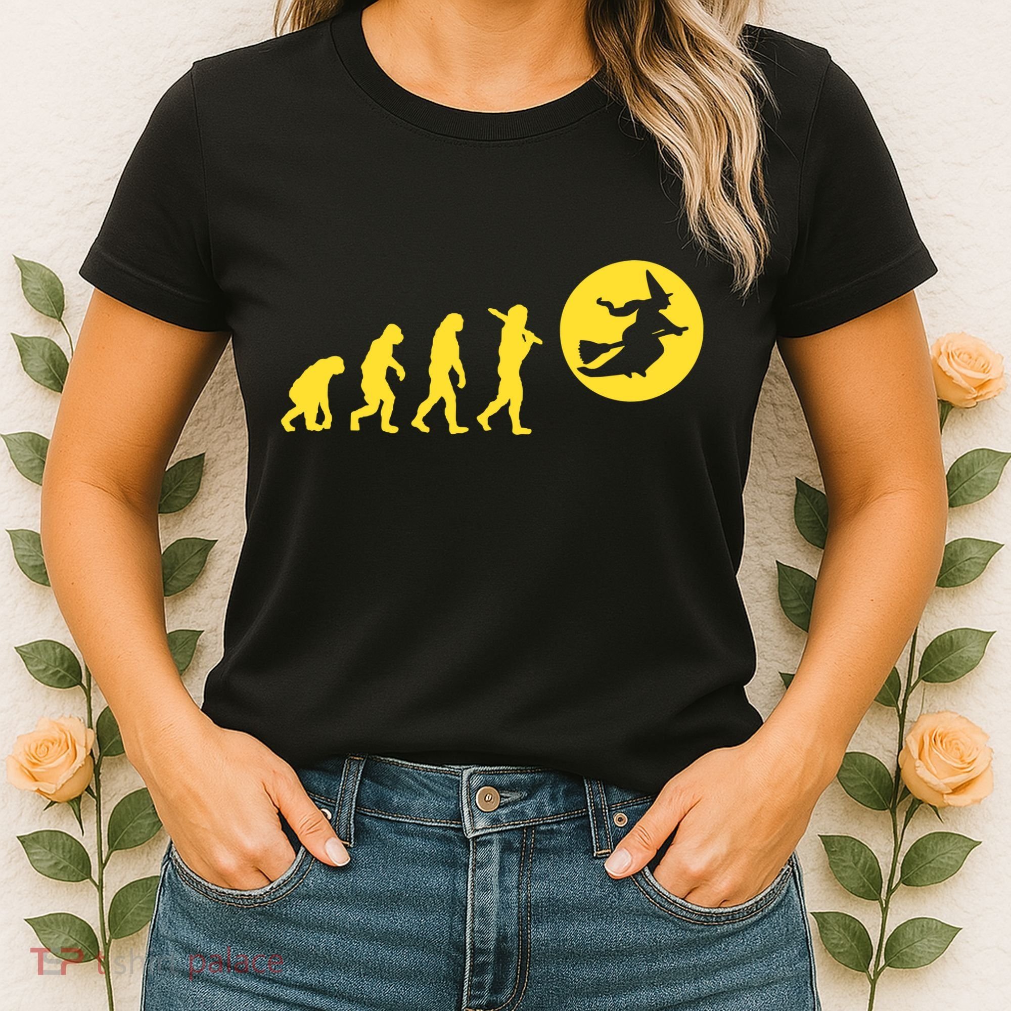 Witch Evolution Funny Halloween Women's T-Shirt