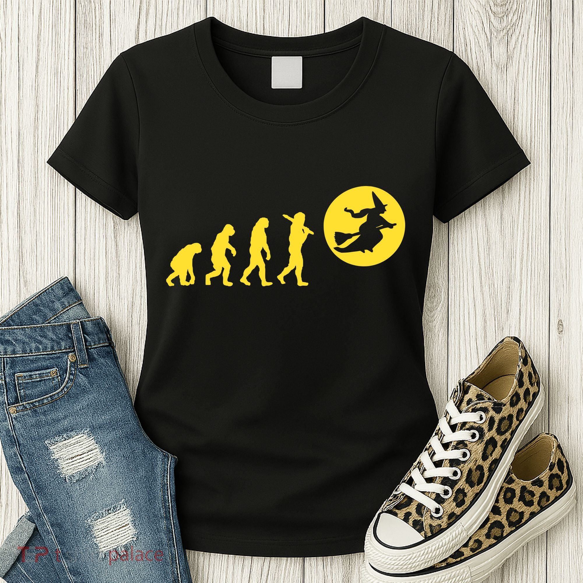 Witch Evolution Funny Halloween Women's T-Shirt