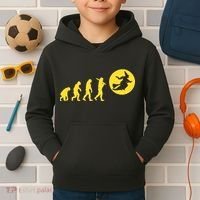 Witch Evolution Funny Halloween Kids Hoodie thumb 2