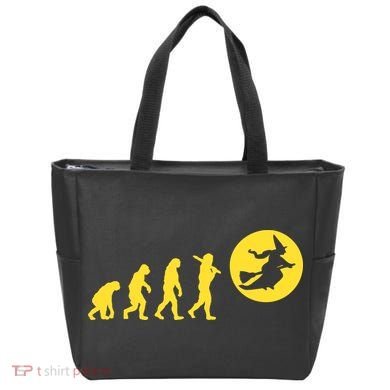Witch Evolution Funny Halloween Tote Bag