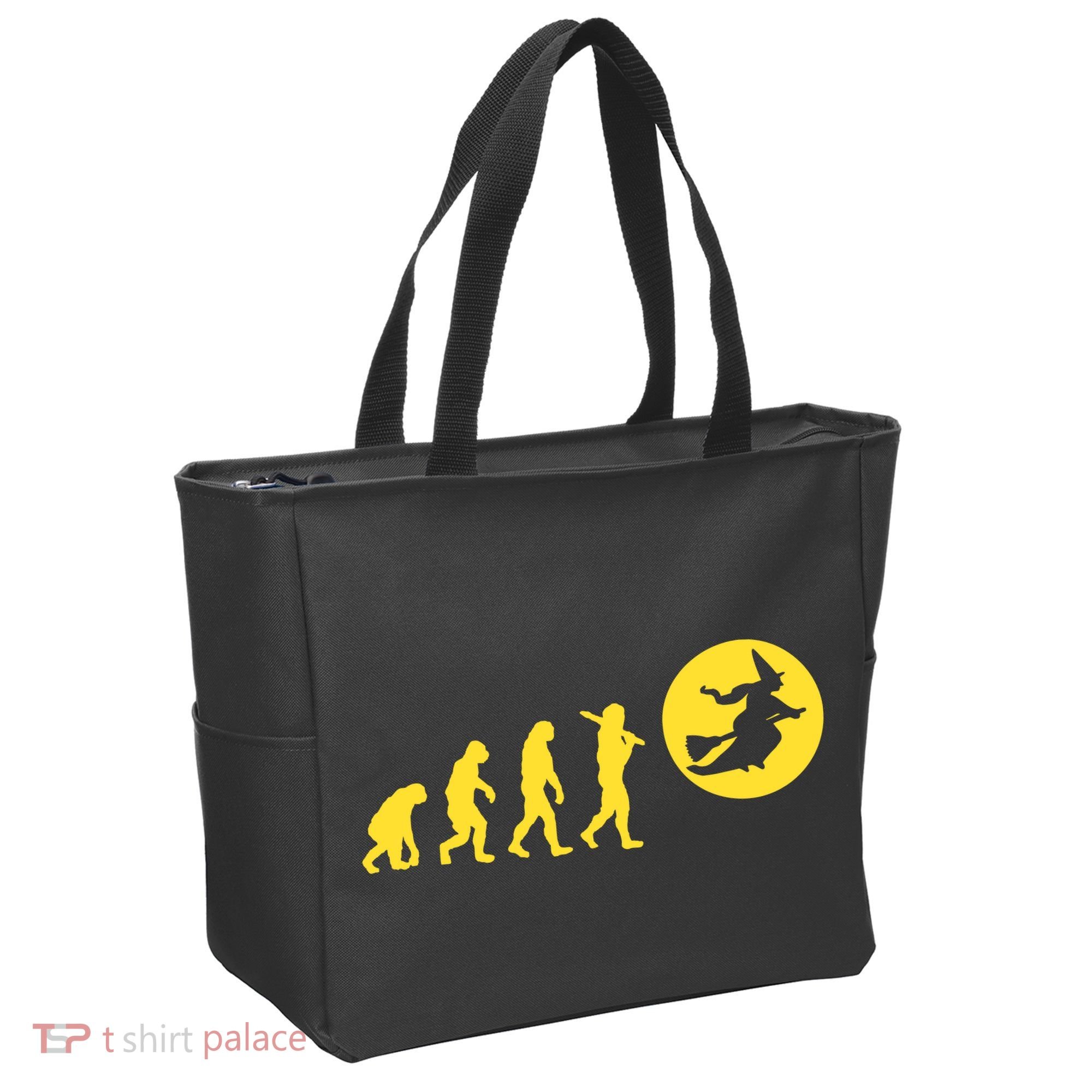 Witch Evolution Funny Halloween Tote Bag