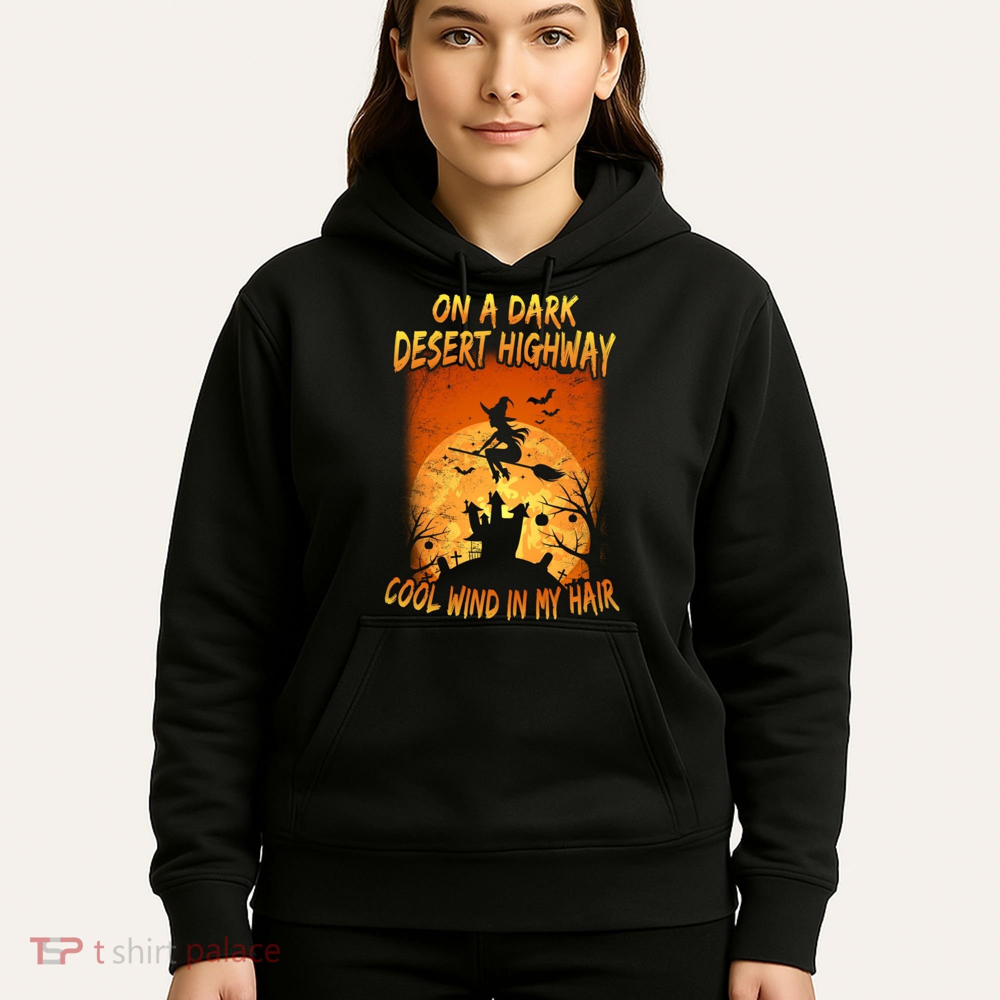 Witch On A Dark Desert Highway Witch Cool Wind In My Hair Hoodie
