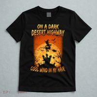 Witch On A Dark Desert Highway Witch Cool Wind In My Hair T-Shirt thumb 5