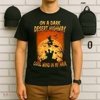 Witch On A Dark Desert Highway Witch Cool Wind In My Hair T-Shirt thumb 6