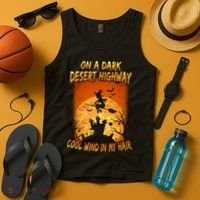 Witch On A Dark Desert Highway Witch Cool Wind In My Hair Tank Top thumb 4
