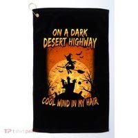 Witch On A Dark Desert Highway Witch Cool Wind In My Hair Golf Towel thumb 0