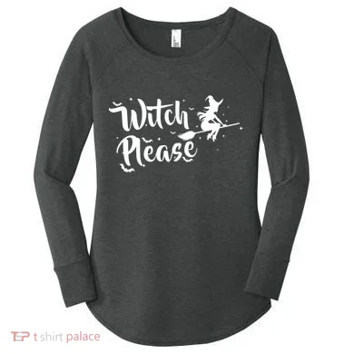 Witch Please Women's Perfect Tri Tunic Long Sleeve Shirt