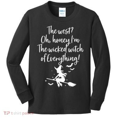 Witched Witch OF Everything Kids Long Sleeve Shirt