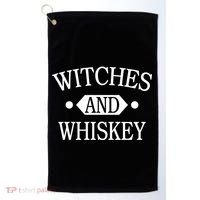 Witches And Whiskey Golf Towel thumb 0