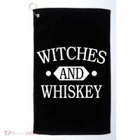 Witches And Whiskey Golf Towel thumb 0