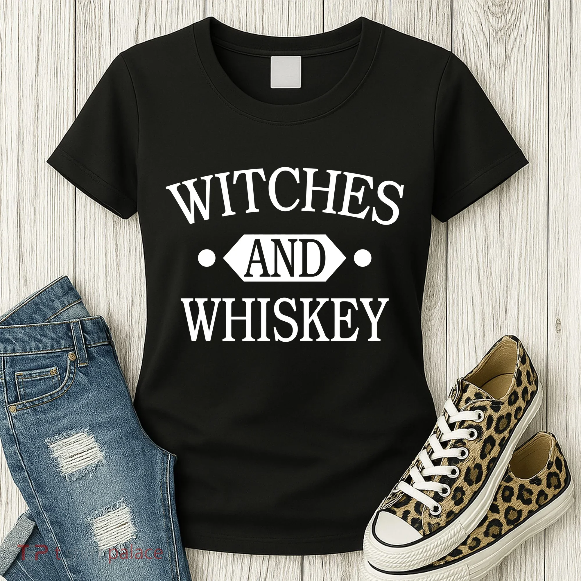 Witches And Whiskey Women's T-Shirt