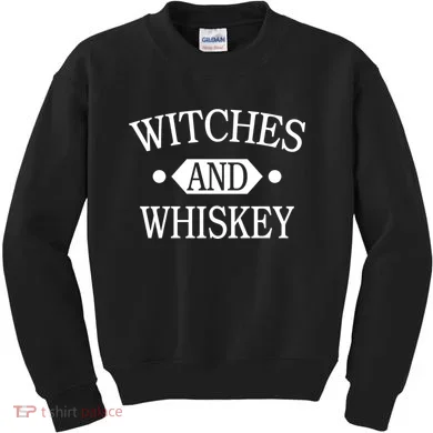 Witches And Whiskey Kids Sweatshirt
