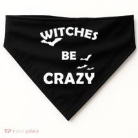 Witches Be Crazy1 USA-Made Doggie Bandana thumb 0