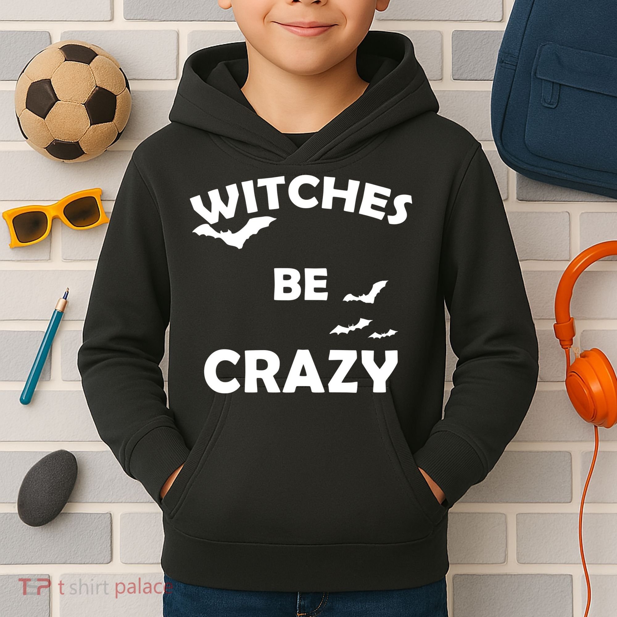 Witches Be Crazy1 Kids Hoodie