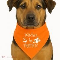 Witches Be Trippin USA-Made Doggie Bandana thumb 1