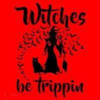Witches Be Trippin1 Santa Hat thumb 1