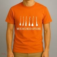 Witches Need Options Broomsticks T-Shirt thumb 3