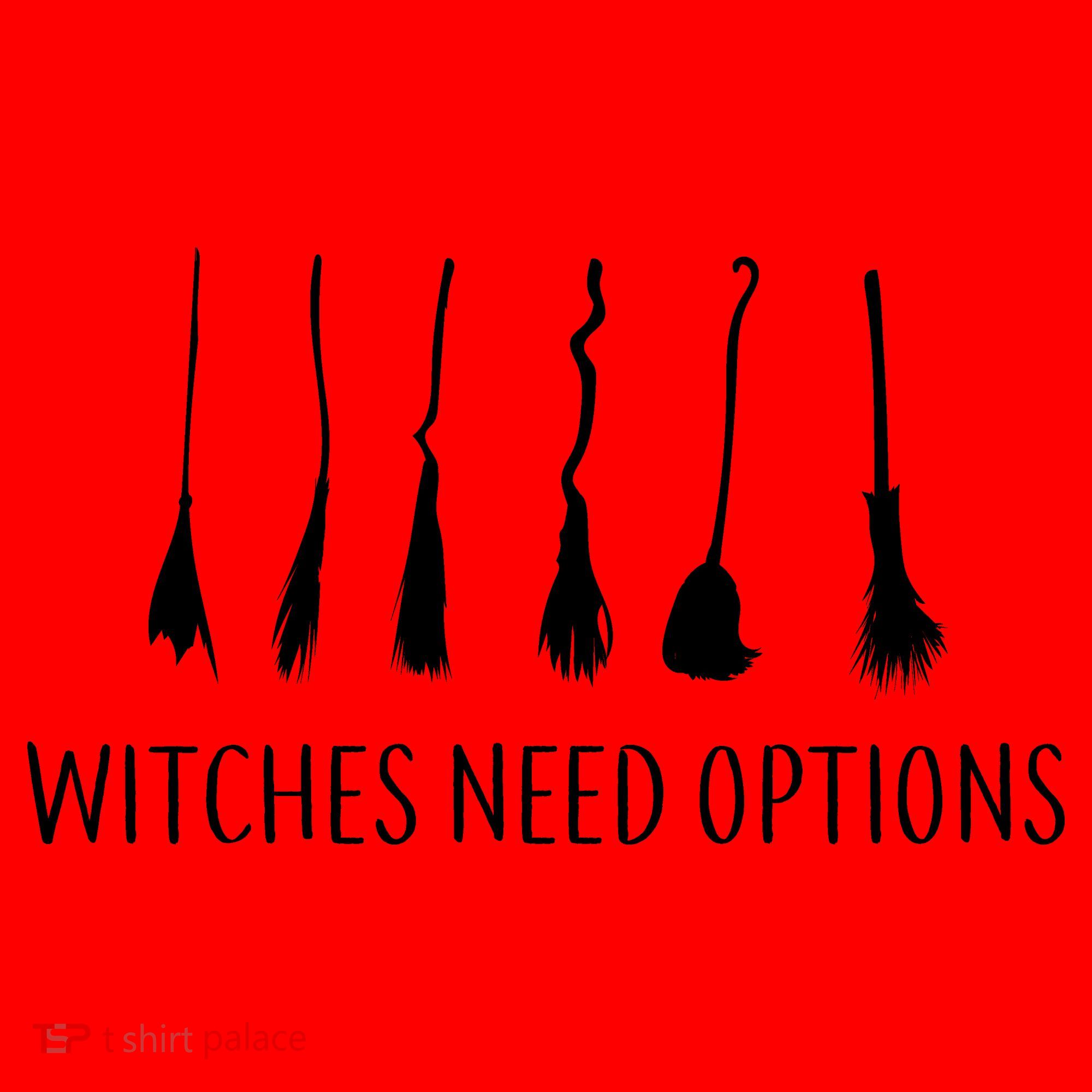 Witches Need Options Broomsticks Santa Hat