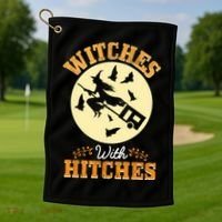Witches With Hitches Golf Towel thumb 1