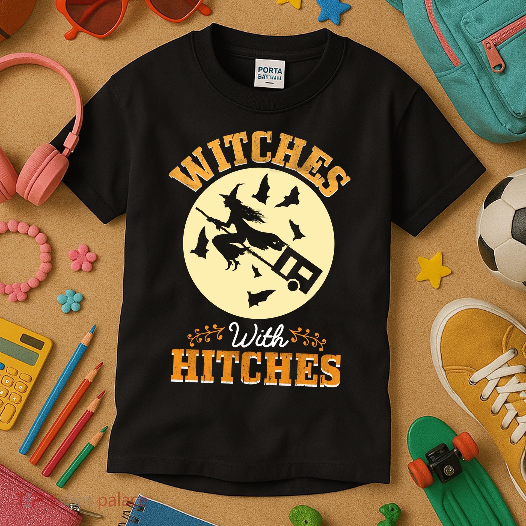 Witches With Hitches Kids T-Shirt