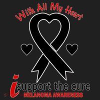 With All My Heart Melanoma Awareness Women's Sweatshirt thumb 2