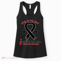 With All My Heart Melanoma Awareness Women's Tank Top thumb 0