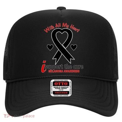 With All My Heart Melanoma Awareness Hat
