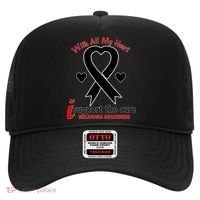 With All My Heart Melanoma Awareness Hat thumb 0