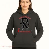 With All My Heart Melanoma Awareness Hoodie thumb 5