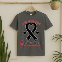With All My Heart Melanoma Awareness T-Shirt thumb 2