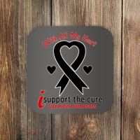 With All My Heart Melanoma Awareness Coaster thumb 0