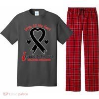 With All My Heart Melanoma Awareness Pajama Set thumb 0