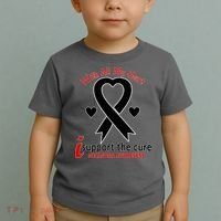 With All My Heart Melanoma Awareness Toddler T-Shirt thumb 2