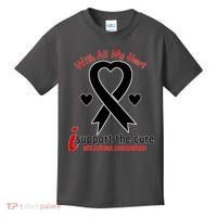With All My Heart Melanoma Awareness Kids T-Shirt thumb 0