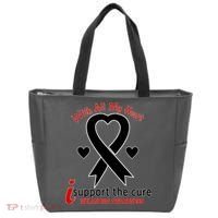 With All My Heart Melanoma Awareness Tote Bag thumb 0