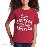 With Beer There Is No Sadness Con Cerveza No Hay Tristeza Kids T-Shirt thumb 2