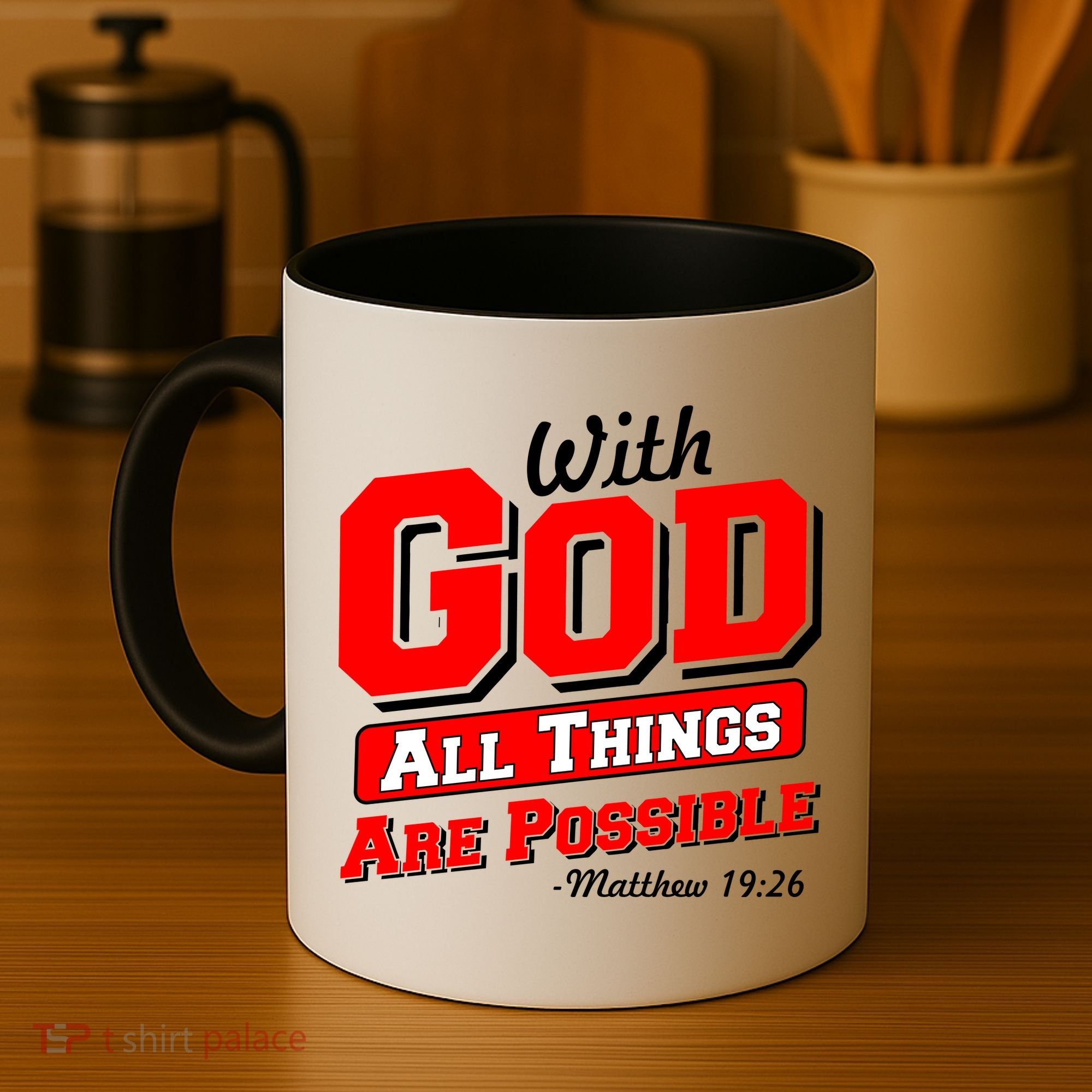 With God All Things Are Possible - Matthew 19:26 Coffee Mug