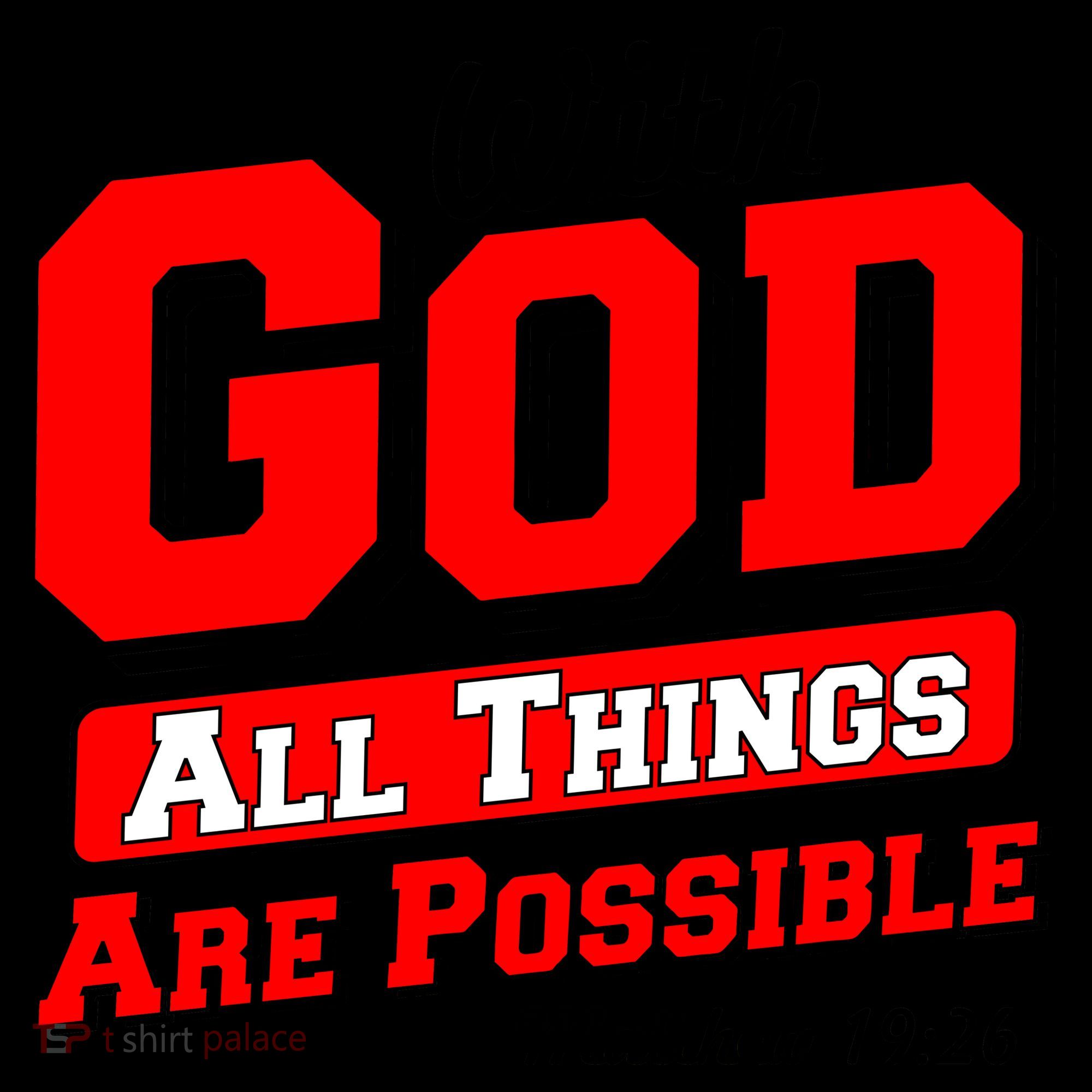 With God All Things Are Possible - Matthew 19:26 Coffee Mug