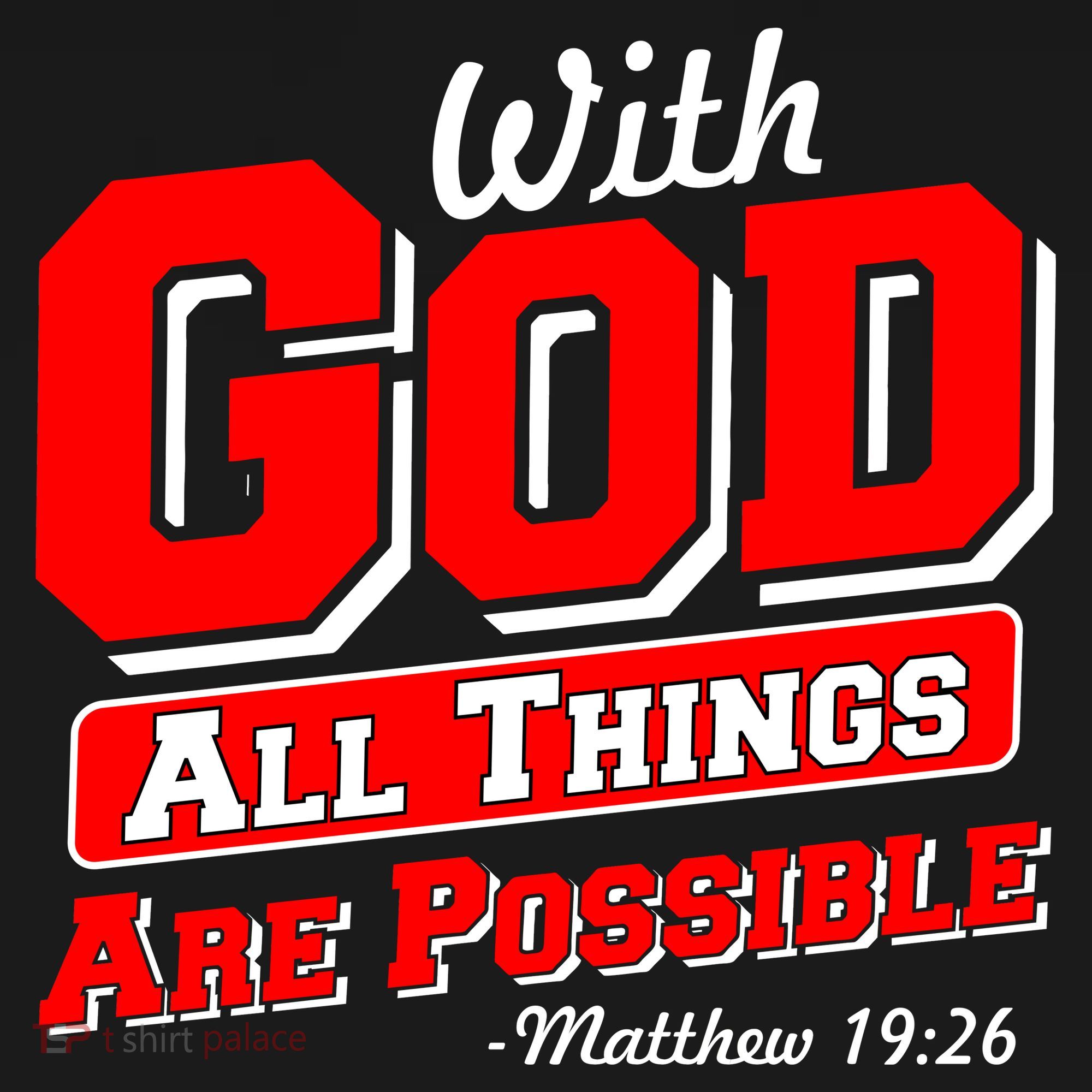 With God All Things Are Possible - Matthew 19:26 Pajama Set