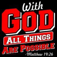 With God All Things Are Possible - Matthew 19:26 Polo thumb 3