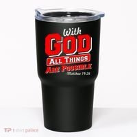 With God All Things Are Possible - Matthew 19:26 Tumbler thumb 0