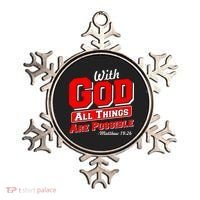 With God All Things Are Possible - Matthew 19:26 Ornament thumb 0
