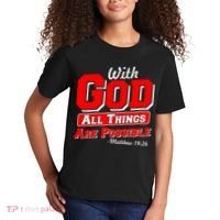 With God All Things Are Possible - Matthew 19:26 Kids T-Shirt thumb 2