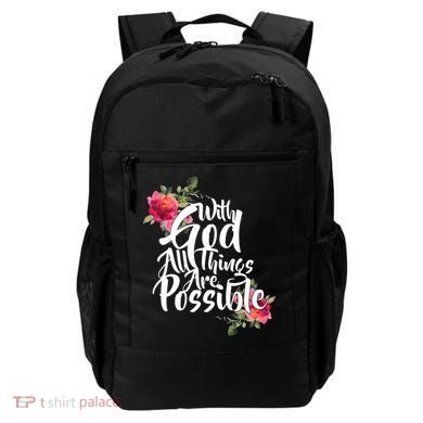 With God All Things Possible Backpack