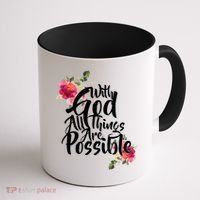 With God All Things Possible Coffee Mug thumb 1